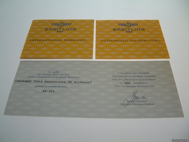 replica Breitling Chronomat "50 Jahre US Air Force", eine von 500 St��ck WATCHES 1 
