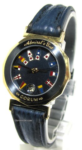Corum Admirals Cup Damen Stahl 18Kt Gold Quartz gold dust dial