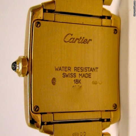 replica Cartier TANK FRANCAISE PM Gelbgold Damenuhr WATCHES 1 