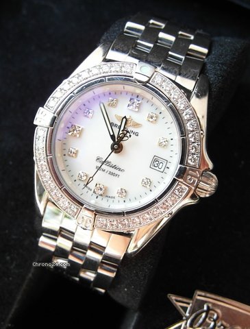 Breitling Callistino with Diamonds on Bezel and Dial