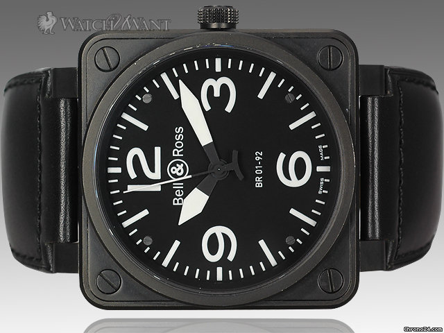 Bell & Ross BR01-92 Instrument Automatic - 46mm PVD/DLC Coated Stainless Steel