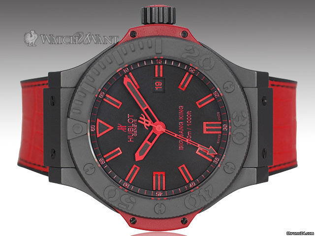 Hublot Big Bang King Red Bang - 48mm Black Ceramic & Red Accents - All Black & Red Special Edition 500 Pieces - Ref. 322.CI.1130.GR.ABR10 - Boxes/Papers & As-New
