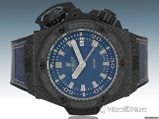 Hublot Big Bang King 48mm Oceanographique 4000m Carbon Diver - Blue Denim Special Edition  - Vendome Geneve Collection - 731.QX.5190.GR - Brand New & Just Released