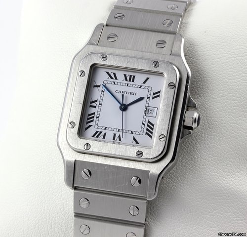 Cartier Santos Edelstahl