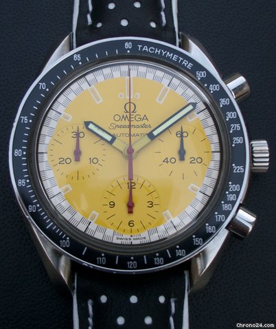 Omega Speedmaster Automatic Chronograph Schumacher Yellow
