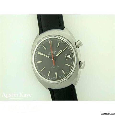 Omega Chronostop steel manual on strap