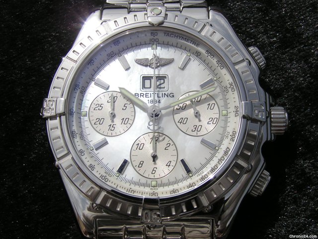 replica Breitling Crosswind Special MOP 750/18K WG WATCHES 1 