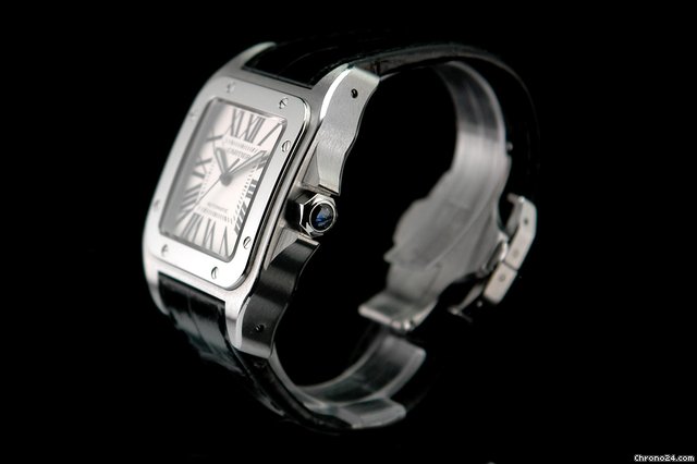 replica Cartier Santos 100 XL Automatik gro es Modell aus 2004 Neuwertig WATCHES 1 
