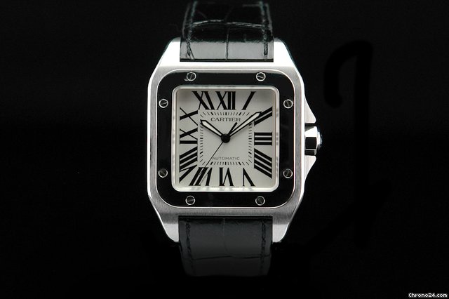 Cartier Santos 100 XL Automatik gro es Modell aus 2004 Neuwertig