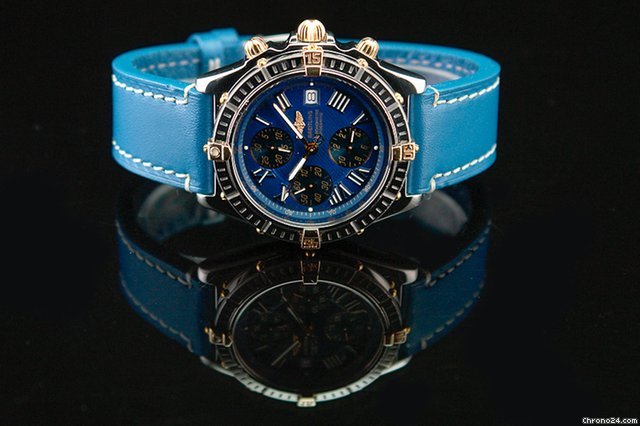 Breitling Crosswind Chronometre Chronograph Stahl/Gold