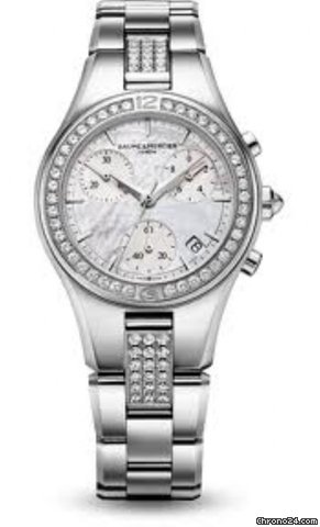 Baume & Mercier &  Modello Linea Chronograph Con Diamanti Ref.10017