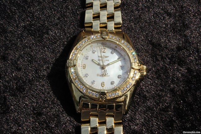 replica Breitling Callistino Perlmutt ZB MOP 750/18K Brillanten WATCHES 1 