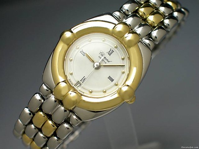 Chopard "GSTAAD" Edelstahl/18K Gelbgold