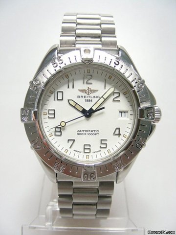 Breitling Colt plongee 300M full steel/completacier cadran blanc white dial