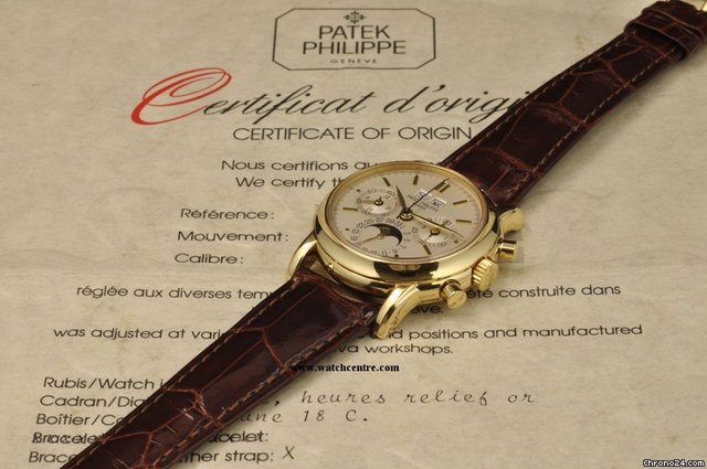 replica Patek Philippe 18k Y/G Perpetual Calendar Moonphase B&P 3970 WATCHES 1 