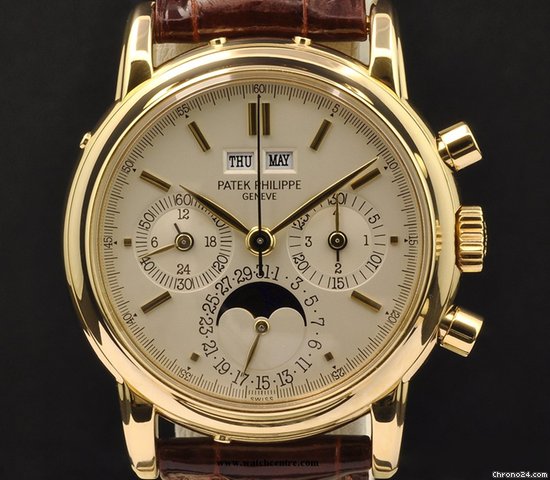 Patek Philippe 18k Y/G Perpetual Calendar Moonphase B&P 3970