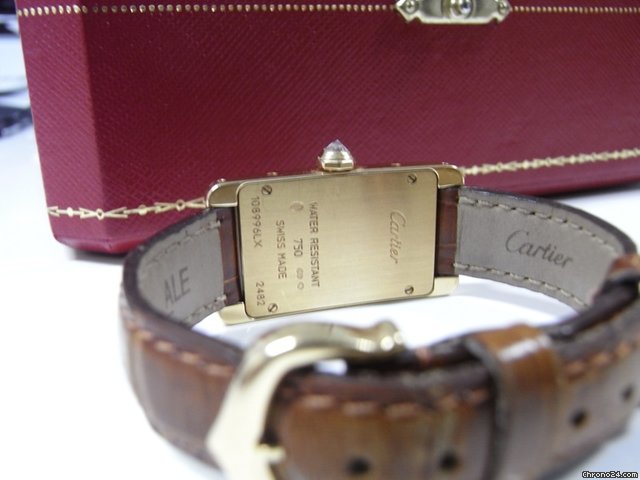 replica Cartier Tank Americaine 18k Yellow Gold Custom Diamond set WATCHES 1 