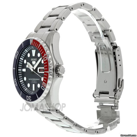 replica Seiko 5 Dark Blue Dial Stainless Steel Automatic Mens Watch SNZF15J1 WATCHES 1 