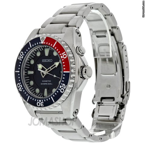 Seiko Blue Dial Stainless Steel Kinetic Dive Mens Watch SKA369 WATCHES 2