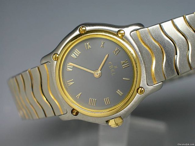 Ebel "CLASSIC WAVE" Edelstahl/Gelbgold