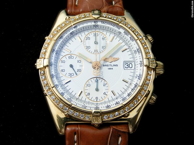 replica Breitling Chronomat weisses ZB GOLD 750/18K WATCHES 1 