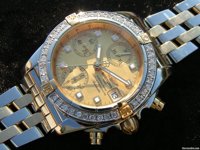 Breitling Chrono Cockpit mit Brillantl��nette