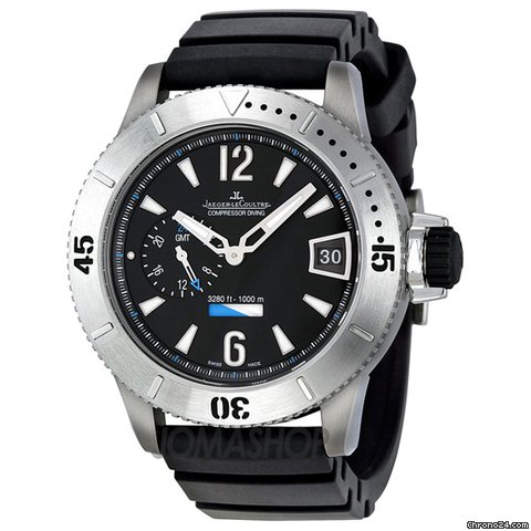 Jaeger-LeCoultre Master Compressor Black Dial GMT Mens Watch Q187T670