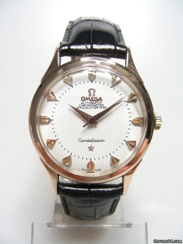 Omega Constellation vintage or rose plaque/rose gold plated cadran silver dial