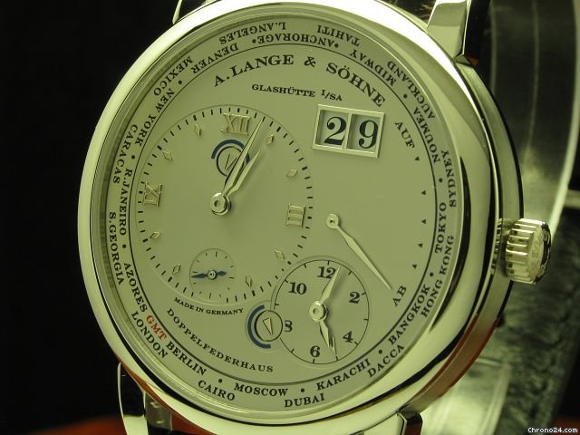 replica A. Lange & Sohne Lange 1 Zeitzone 950 Platin Herrenuhr Inkl. Box & Papiere WATCHES 1 