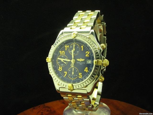 Breitling Chronomat 18kt Gold Stahl Herren Chronograph