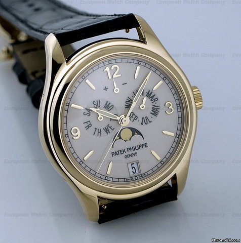 replica Patek Philippe Annual Calendar 18K Yellow Gold Cream Dial 39MM WATCHES 1 