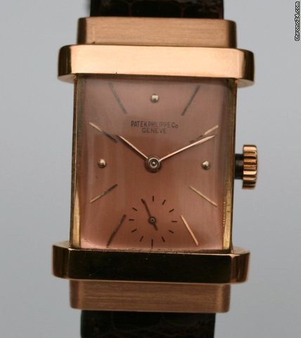 Patek Philippe Rose Gold rose dial Top Hat