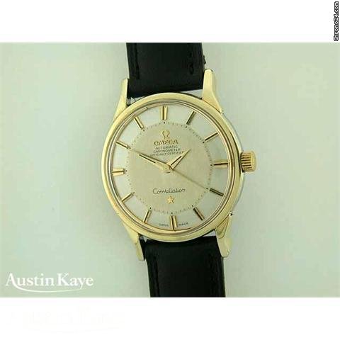 Omega Constellation Gold-Capped Pie-Pan automatic on strap