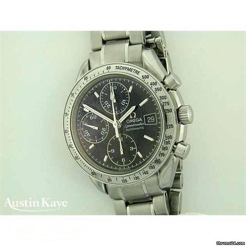 Omega Speedmaster steel automatic chronograph on bracelet