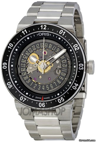 Oris Mens Williams F1 Team Skeleton Date Automatic Watch 733-7613-4114MB
