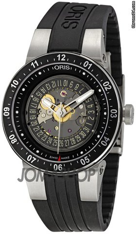 Oris Mens Williams F1 Team Skeleton Date Automatic Watch 733-7613-4114RS
