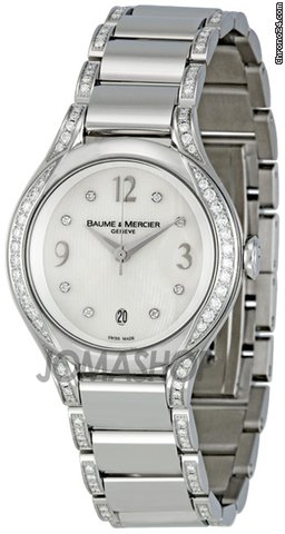 Baume & Mercier and  Ilea Mother of Pearl Dial Diamond Ladies Watch MOA8800
