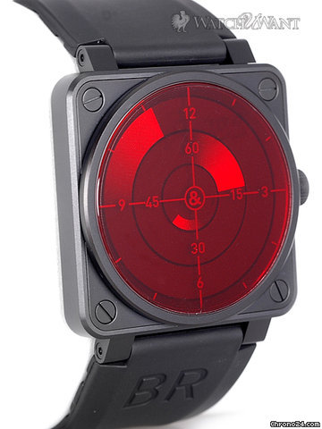 replica Bell & Ross BR01-92 RED Radar -Special Limited Edition 999 Pieces - 46mm PVD-Coated Stainless Steel - Newest RED RADAR Just Released WATCHES 1 