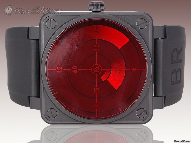Bell & Ross BR01-92 RED Radar -Special Limited Edition 999 Pieces - 46mm PVD-Coated Stainless Steel - Newest RED RADAR Just Released