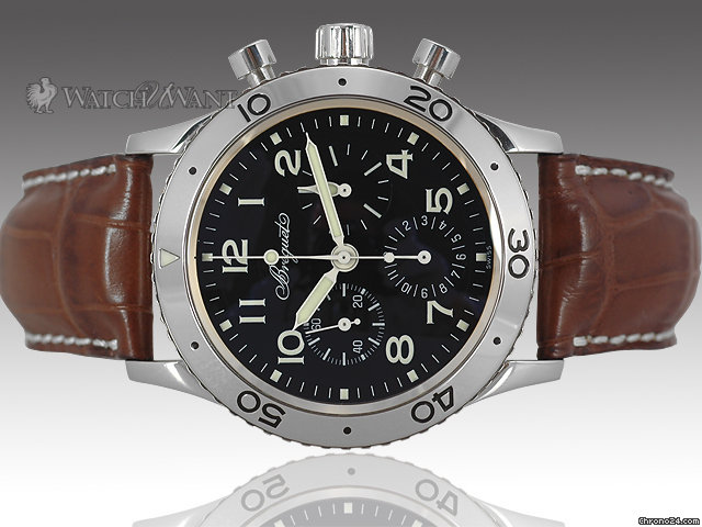 Breguet Type XX Aeronavale Fly-Back Chronograph - Ref 3800ST-92-9W6 - 39mm Stainless Steel