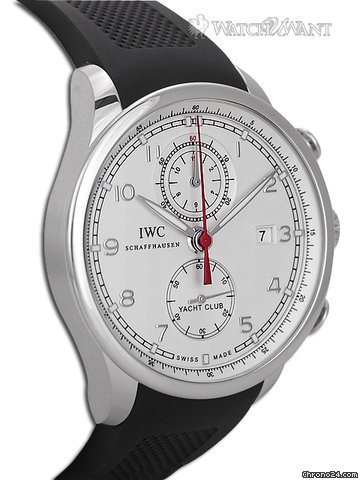 replica IWC Portuguese Yacht Club Chronograph - Ref. 3902-06 - Discontinued White Dial - 45mm Stainless Steel WATCHES 1 