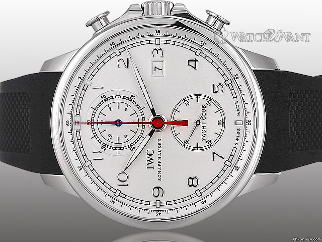 IWC Portuguese Yacht Club Chronograph - Ref. 3902-06 - Discontinued White Dial - 45mm Stainless Steel