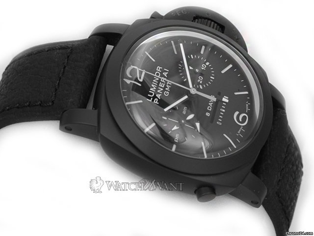 replica Panerai PAM 317 L - Luminor 1950 Ceramic - 8 Days Chronograph Monopusher GMT - 44mm Ceramic - Brand New In Box WATCHES 1 