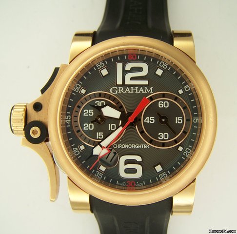 Graham CHRONOFIGHTER RAC TRIGGER CHARCOAL RUSH ORO ROSA