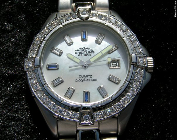 replica Breitling COLT QUARZ BRILLANTENL��NETTE MOP DIAL WATCHES 1 