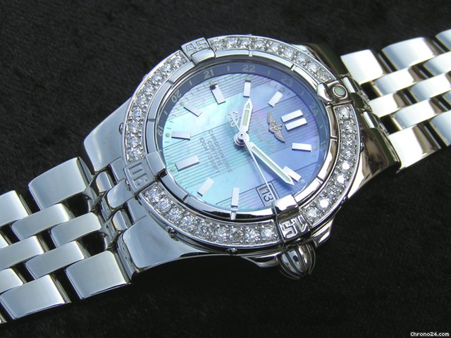 Breitling Starliner MOP mit Brillantl��nette blaues ZB