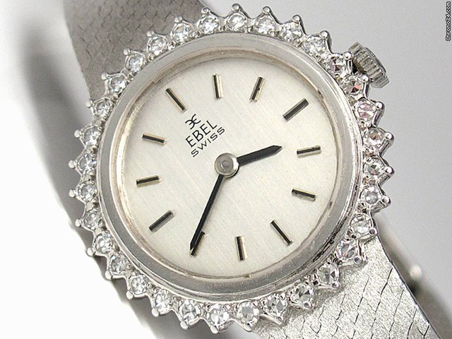 Ebel mit Brillantbesatz aus Wei gold