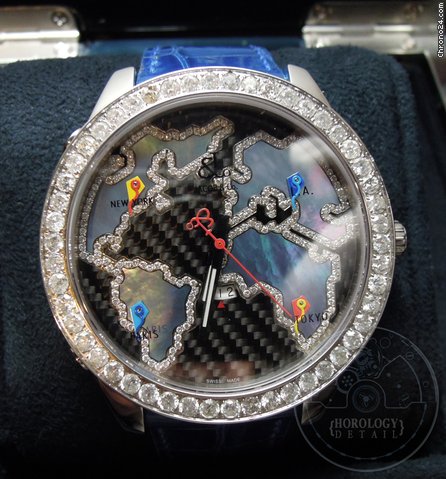 Jacob & Co. 5 Time Zone World is Yours Diamond Accent - JC127