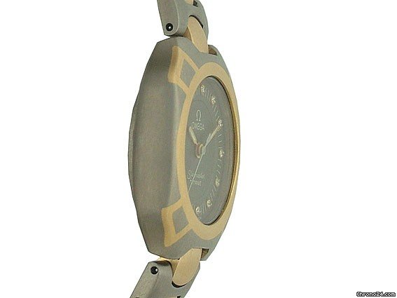 replica Omega Seamaster Vintage Titan/Gelbgold Diamond 26x22mm WATCHES 1 