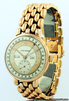 Movado Calendar Triple Date circa 1950's